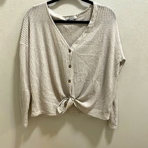 American Eagle waffle knit sweater